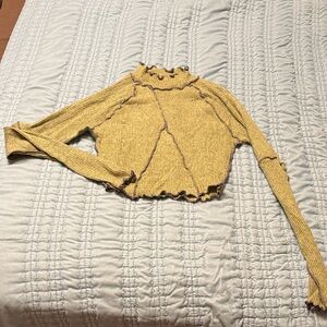 Green Knit layer long sleeve